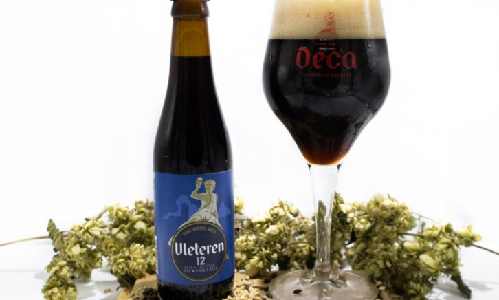 Vleteren 12 Bruin flesje en glas